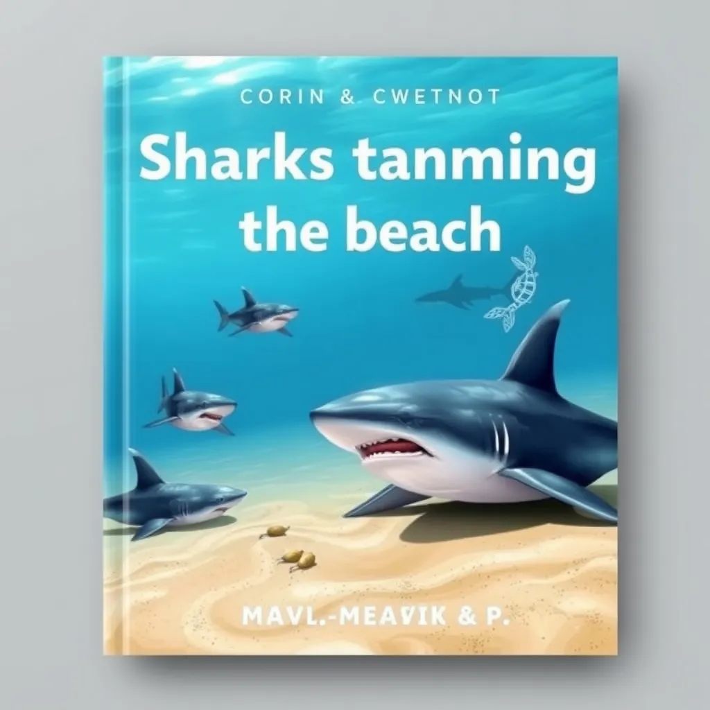 sharks tanning on the beach